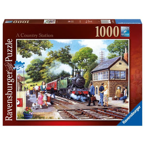 Ravensburger Jigsaws A Country Station (1000pc) Ravensburger