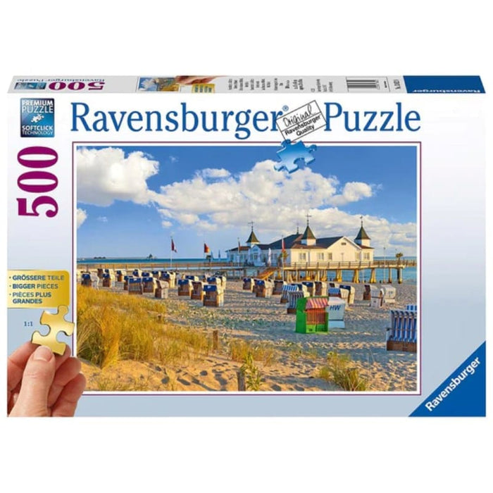 Beach Chairs In Ahlbeck (500pc) Large Format Ravensburger
