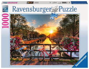 Ravensburger Jigsaws Bicycles in Amsterdam (1000pc) Ravensburger