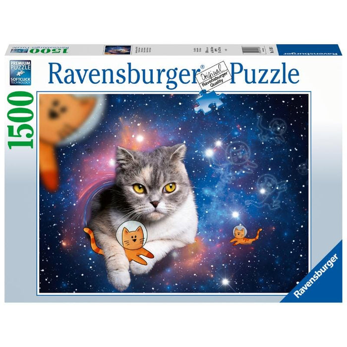 Cats Flying to Outer Space (1500pc) Ravensburger