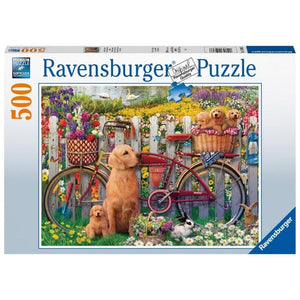 Ravensburger Jigsaws Cute Dogs in the Garden (500pc) Ravensburger