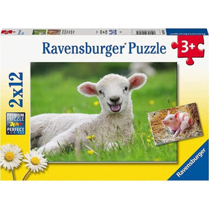 Ravensburger Jigsaws Farm Animals (2x12pc) Ravensburger