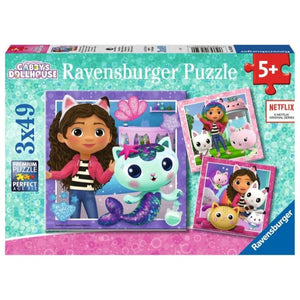 Ravensburger Jigsaws Gabby's Dollhouse (3x49pc) Ravensburger