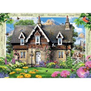 Ravensburger Jigsaws Hillside Cottage (1000pc) Ravensburger