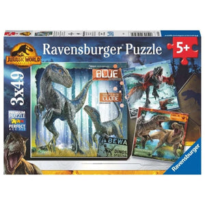 Ravensburger Jigsaws Jurassic World Domination (3x49pc) Ravensburger