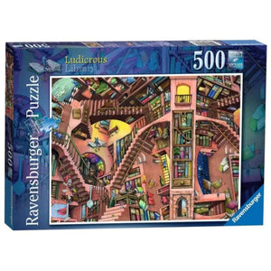 Ravensburger Jigsaws Ludicrous Library (500pc) Ravensburger