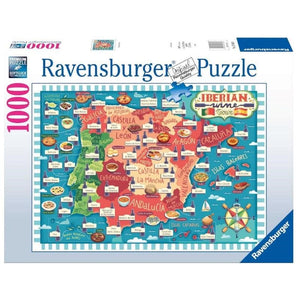 Ravensburger Jigsaws Map of Iberia - Wines (1000pc) Ravensburger