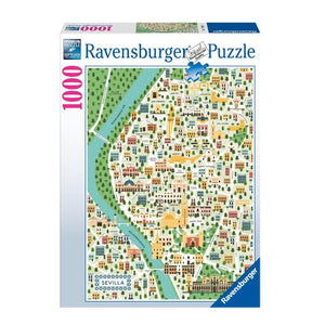 Ravensburger Jigsaws Map of Seville (1000pc) Ravensburger