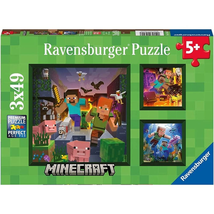 Minecraft Biomes (3x49pc) Ravensburger