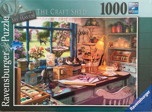 Ravensburger Jigsaws My Haven 1 - The Craft Shed (1000pc) Ravensburger