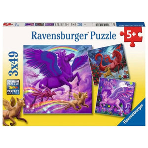 Ravensburger Jigsaws Mythical Majesty (3x49pc) Ravensburger