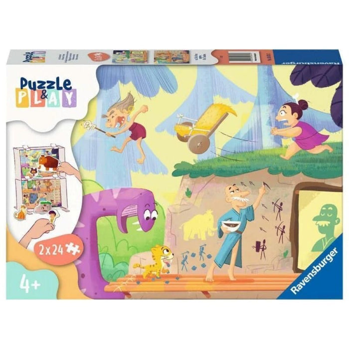 Puzzle & Play Cavemen (2x24pc) Ravensburger