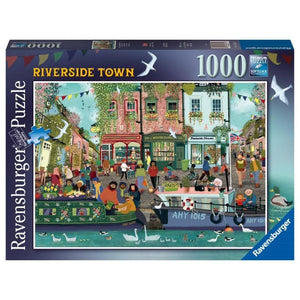 Ravensburger Jigsaws Riverside Town (1000pc) Ravensburger