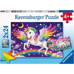 Ravensburger Jigsaws Unicorn and Pegasus (2x24pc) Ravensburger