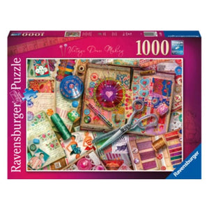 Ravensburger Jigsaws Vintage Dressmaking (1000pc) Ravensburger