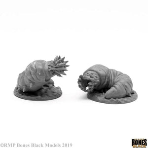 Reaper Miniatures Miniatures Reaper - Bones Black - Giant Maggots (2)