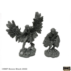 Reaper Miniatures Miniatures Reaper - Bones Black - Harpies (2)