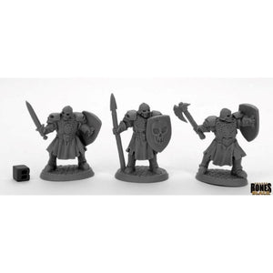 Reaper Miniatures Miniatures Reaper - Bones Black - Maggotcrown Men at Arms (3)