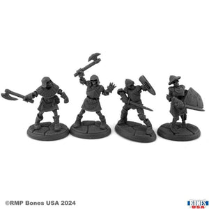 Reaper Miniatures Miniatures Reaper - Dungeon Dwellers - Skeleton Guardians II (4)