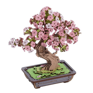 Robotime Construction Puzzles DIY 3D Puzzle Creation Set - Sakura Bonsai