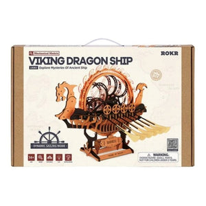 Robotime Construction Puzzles DIY Mechanical Models - Viking Dragon Ship