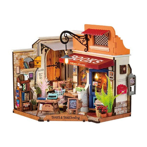 Robotime Construction Puzzles DIY - Mini House Corner Bookstore