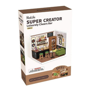 Robotime Construction Puzzles DIY Plastic Superstore - Leisurely Cheers Bar