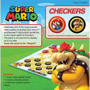 The OP Classic Games Checkers - Super Mario VS Bowser