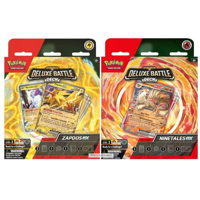 Pokemon TCG - Ninetales Ex & Zapdos Ex - Deluxe Battle Deck (Assorted)