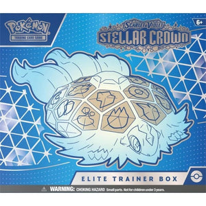 The Pokemon Company Trading Card Games Pokemon TCG - Scarlet & Violet 7 - Stellar Crown - Elite Trainer Box (Preorder - 13/09/2024 Release)