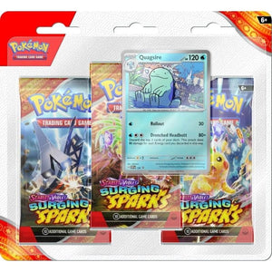 The Pokemon Company Trading Card Games Pokemon TCG - Scarlet & Violet 8 - Surging Sparks - Three Booster Blister (08/11/2024 Release)