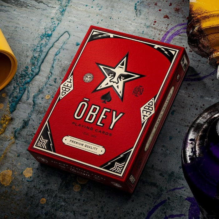 Playing Cards - Theory11 OBEY Red