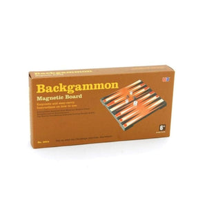 Ubon Classic Games Backgammon - Folding Magnetic Board 10"