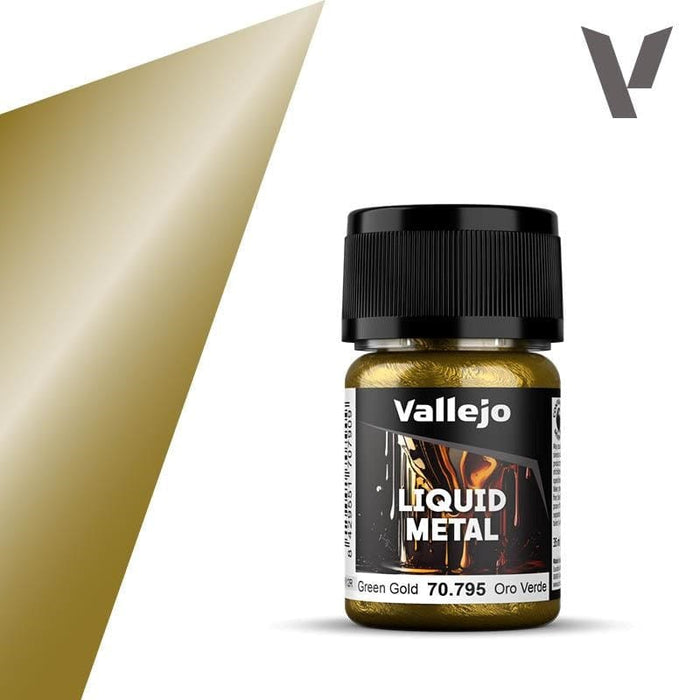 Paint - Vallejo Liquid Metal - Green Gold V2 - 35ml