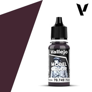 Vallejo Hobby Paint - Vallejo Model Color - #049 - Dark Purple V2