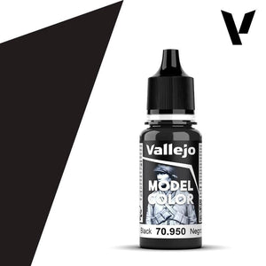 Vallejo Hobby Paint - Vallejo Model Color - #191 - Black V2