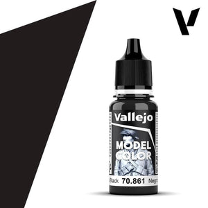 Vallejo Hobby Paint - Vallejo Model Color - #192 - Gloss Black V2