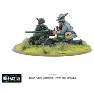 Warlord Games Miniatures Bolt Action - Italy - Alpini Elafantino 47mm Anti-Tank Gun