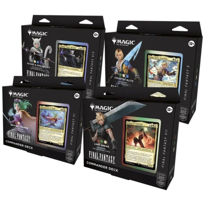 Magic: The Gathering - Final Fantasy - Commander Deck Display (Set of 4) (Preorder - 13/06/2025 Release)