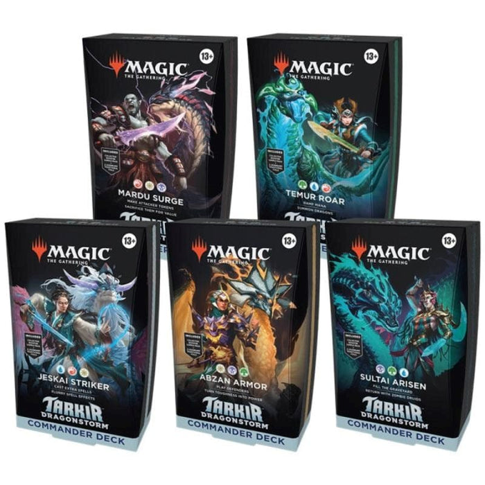 Magic: The Gathering - Tarkir Dragonstorm - Commander Deck Display (Set of 5) (Preorder - 11/04/2025 Release)