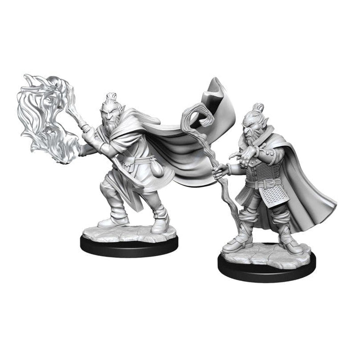 Critical Role Unpainted Miniatures - Hobgoblin Wizard and Druid Male