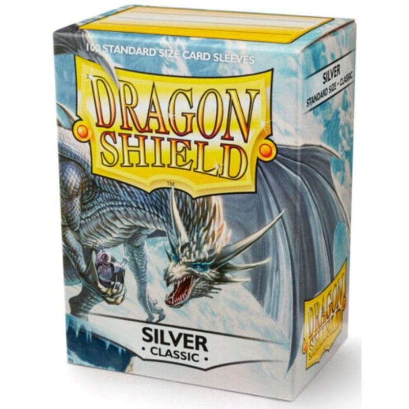 Dragon Shield Sleeves Silver (100) - 63x88 mm – Gumnut