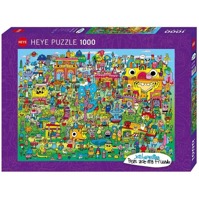 Burgerman - Doodle Village (1000pc) Heye