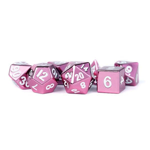 Metallic Dice Games Dice Dice - Metal Polyhedrals - 16mm Pink (MDG)