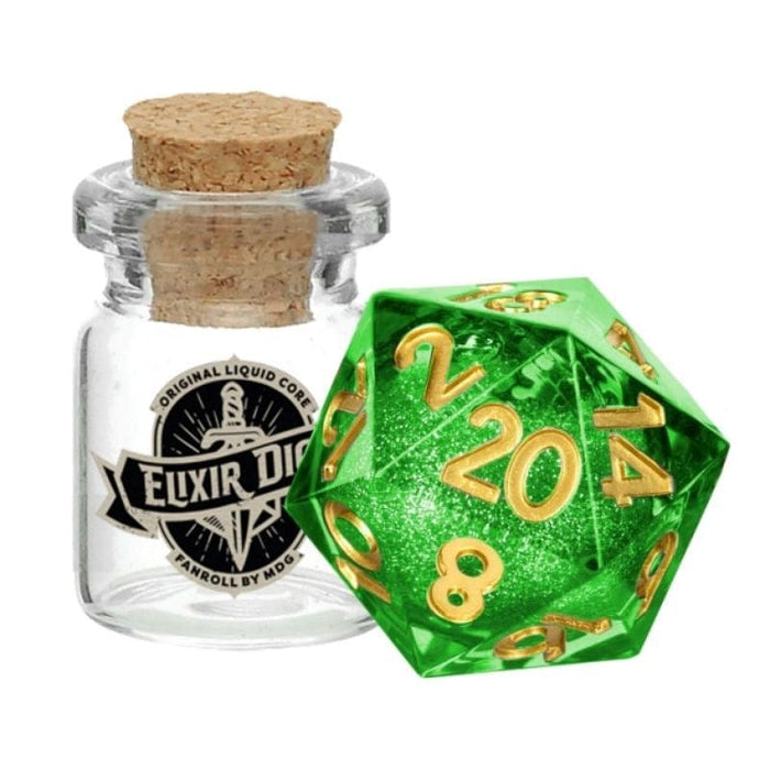 Elixir Dice - Individual d20 Die - Liquid Core - Aegis of Hope