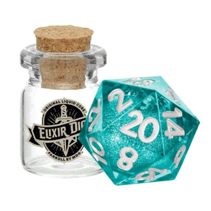 Metallic Dice Games Dice Individual d20 - Liquid Core - Mana Extract (15/05/23 release)