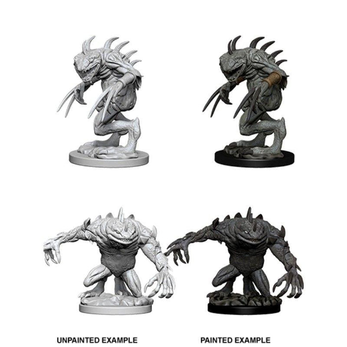 Wizkids Unpainted Miniatures - Nolzur's - Grey Slaad & Death Slaad